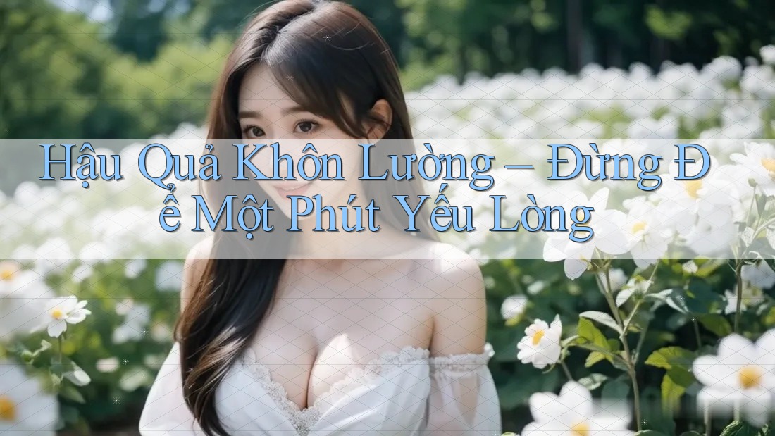 Hậu Quả Khôn Lường – Đừng Để Một Phút Yếu Lòng Hậu Quả Khôn Lường – Đừng Để Một Phút Yếu Lòng