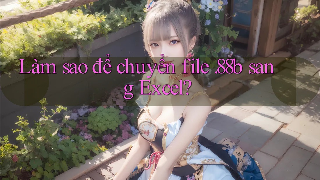 Làm sao để chuyển file. 88b sang Excel?