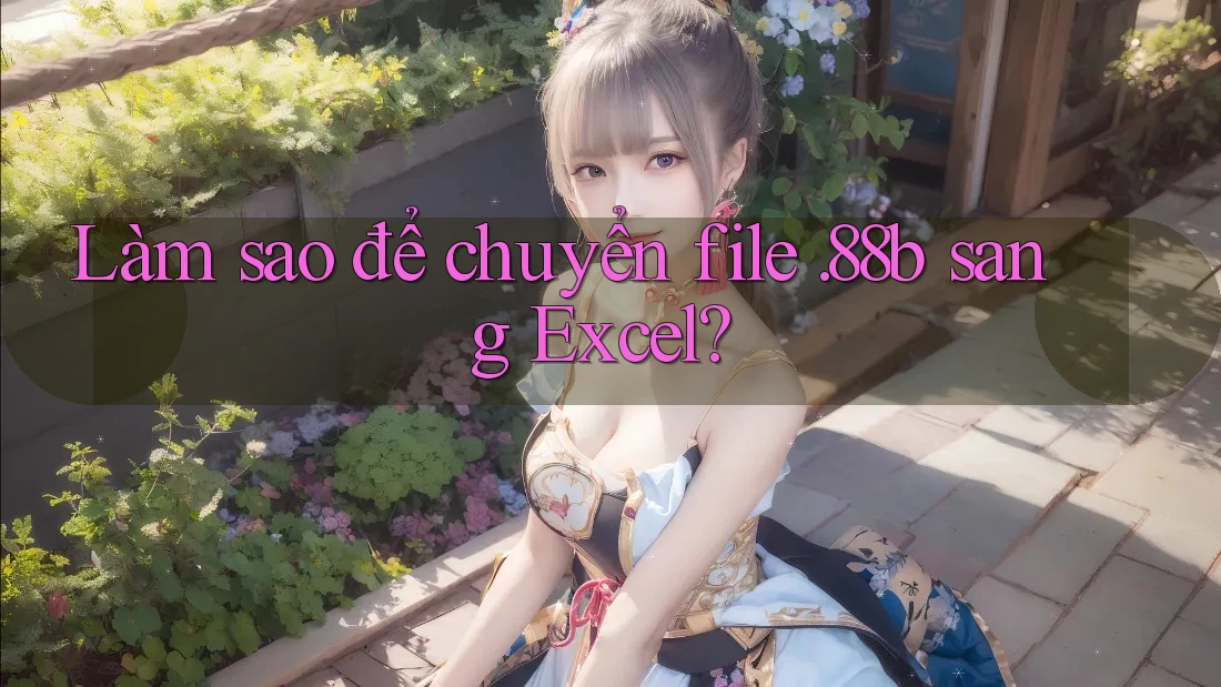 Làm sao để chuyển file. 88b sang Excel?