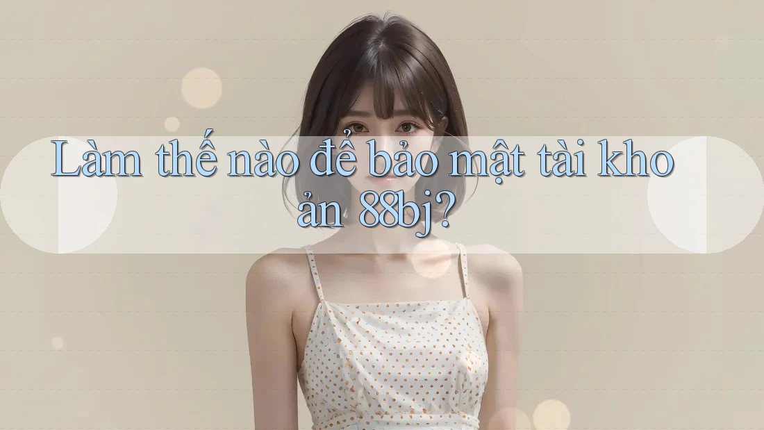 Làm thế nào để bảo mật tài khoản 88bj?