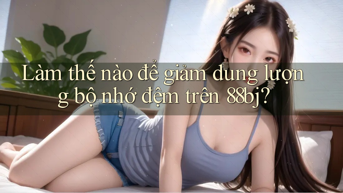 Làm thế nào để giảm dung lượng bộ nhớ đệm trên 88bj?