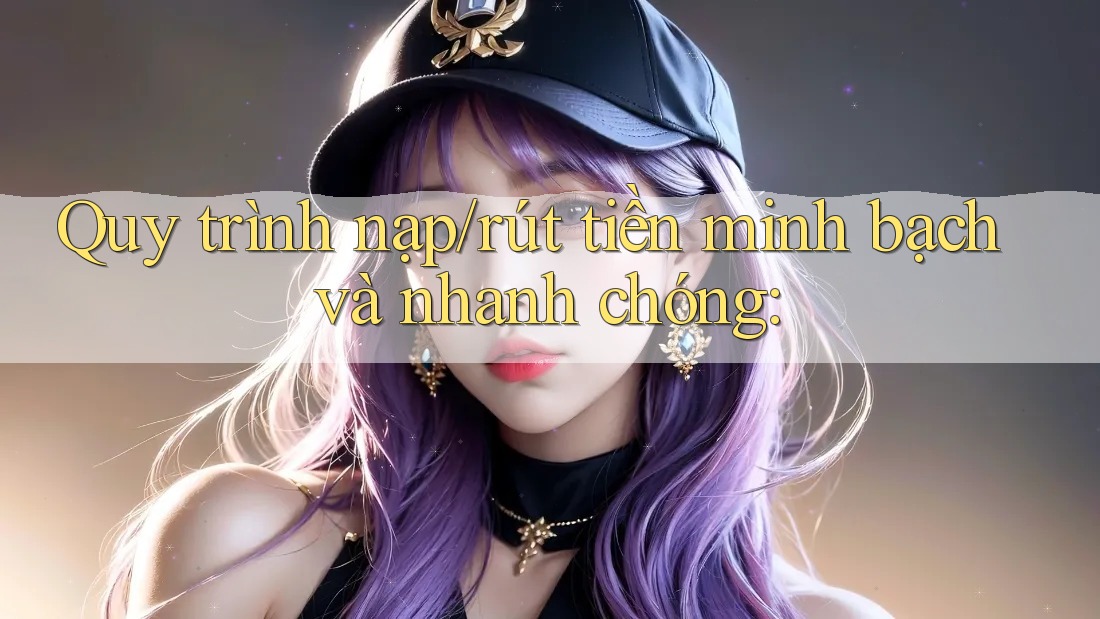 Quy trình nạp/rút tiền minh bạch và nhanh chóng: